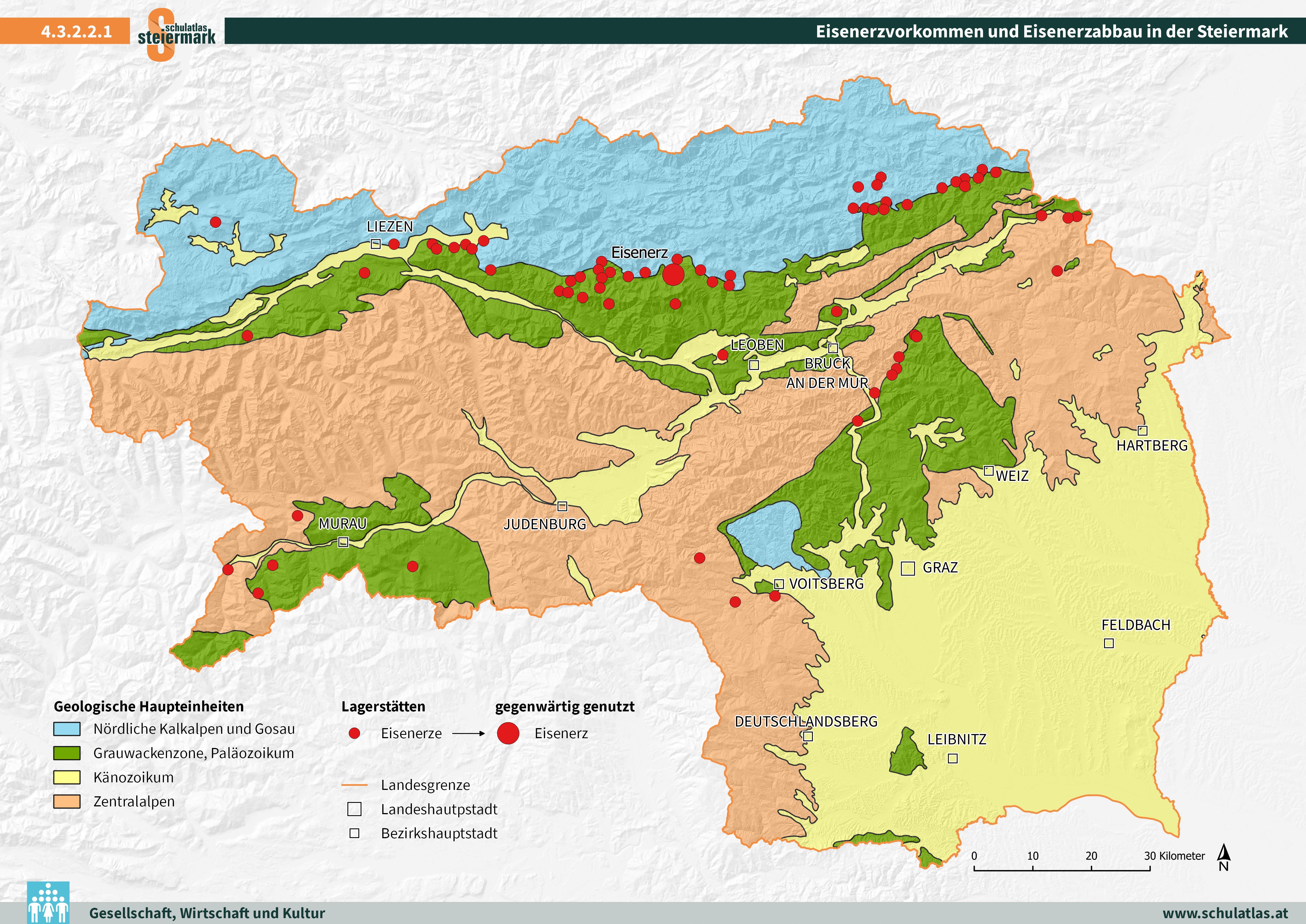 Eisenerzvorkommen und Eisenerzabbau in der Steiermark