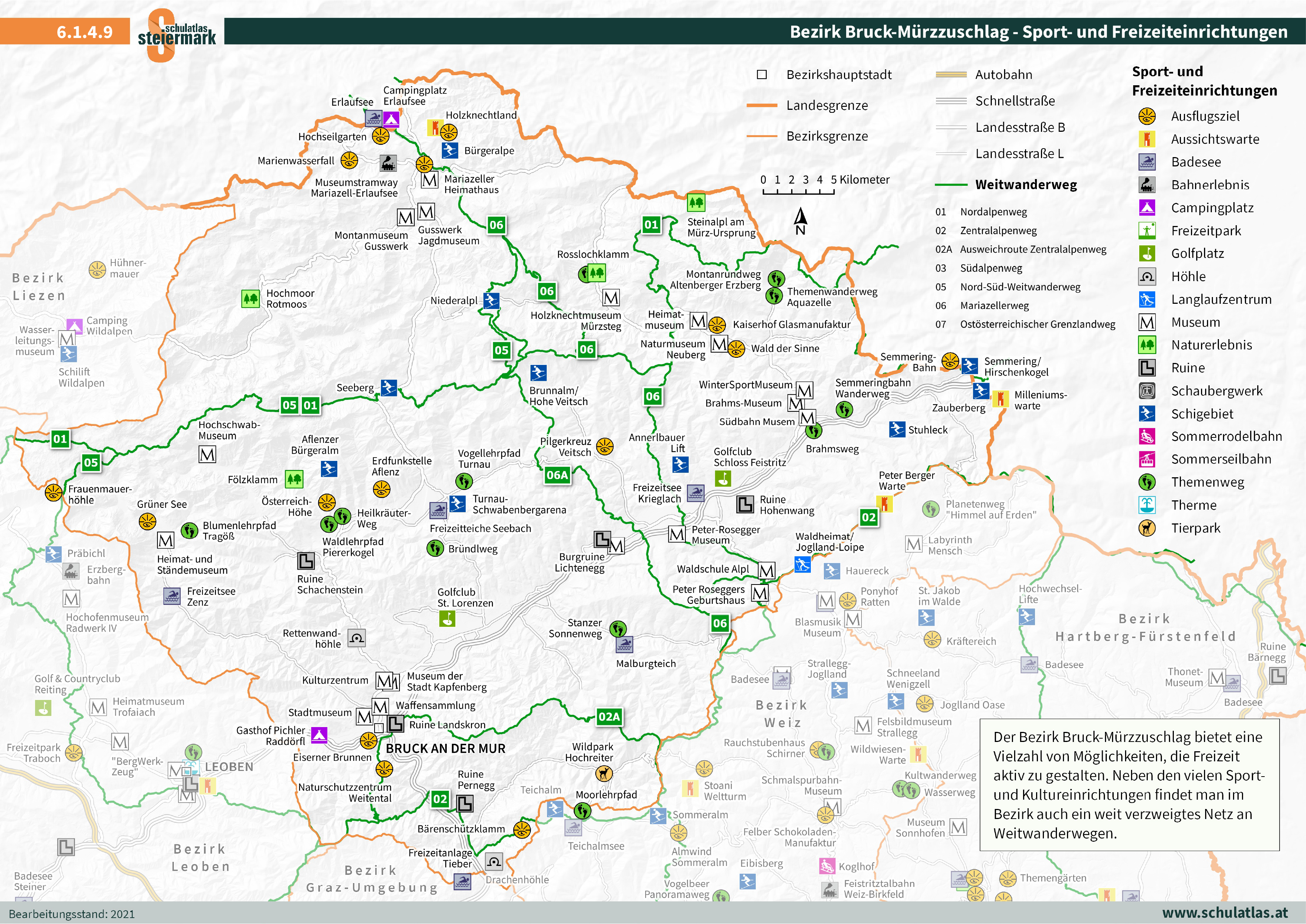 6.1.4.9 Bruck-Mürzzuschlag - Sport- und Freizeiteinrichtungen