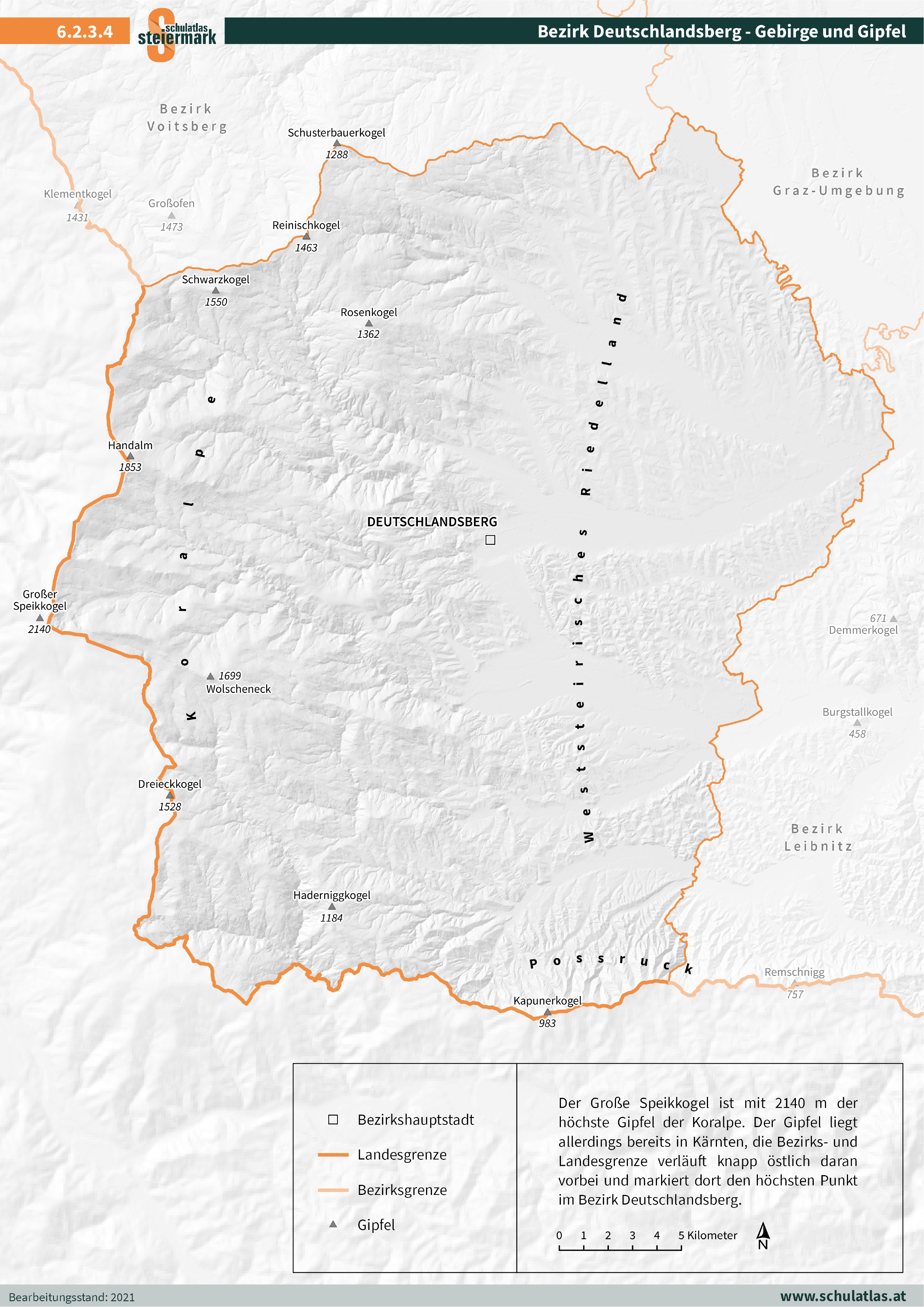 6.2.3.4 Deutschlandsberg - Gebirge und Gipfel