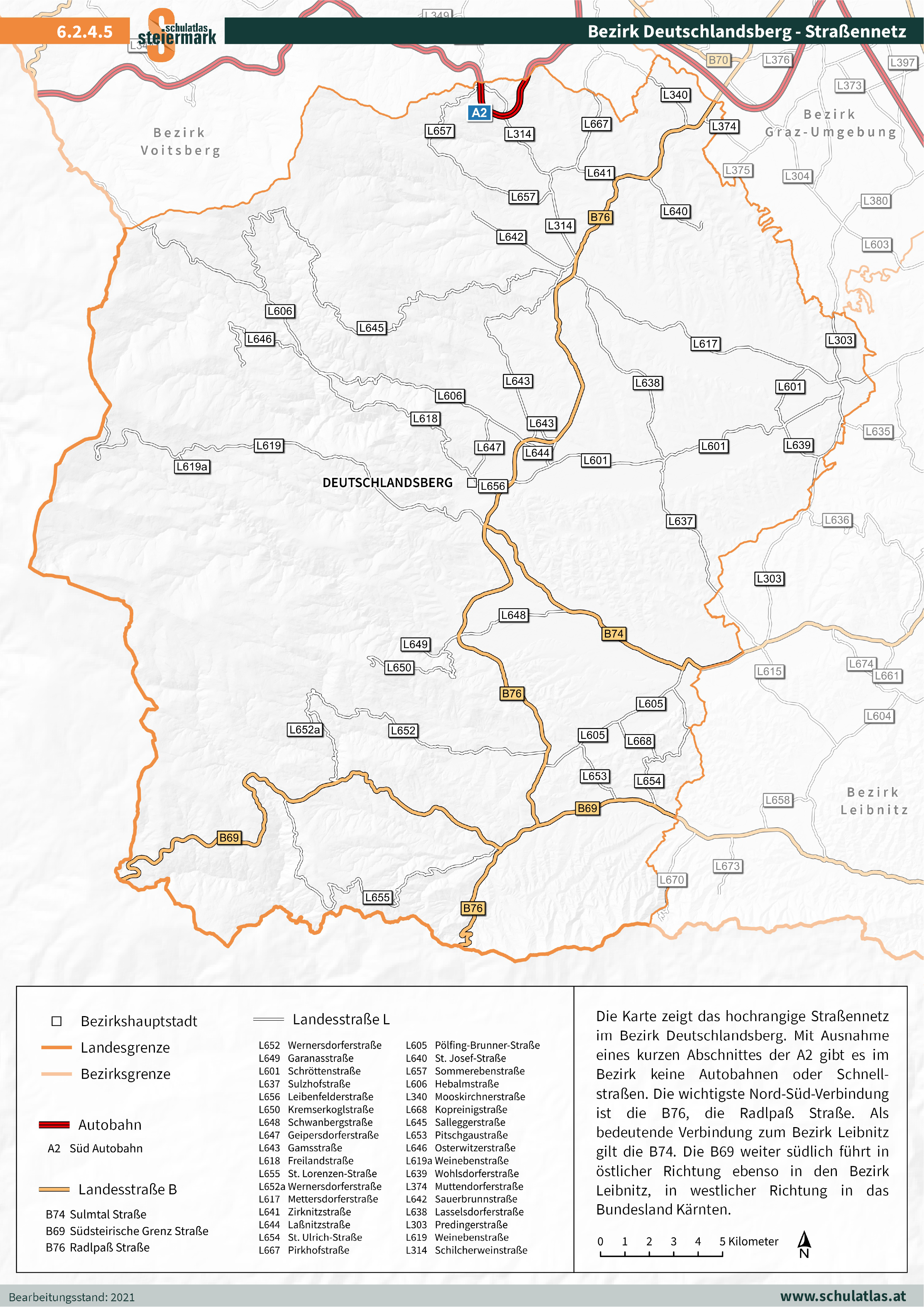 6.2.4.5 Deutschlandsberg - Straßennetz