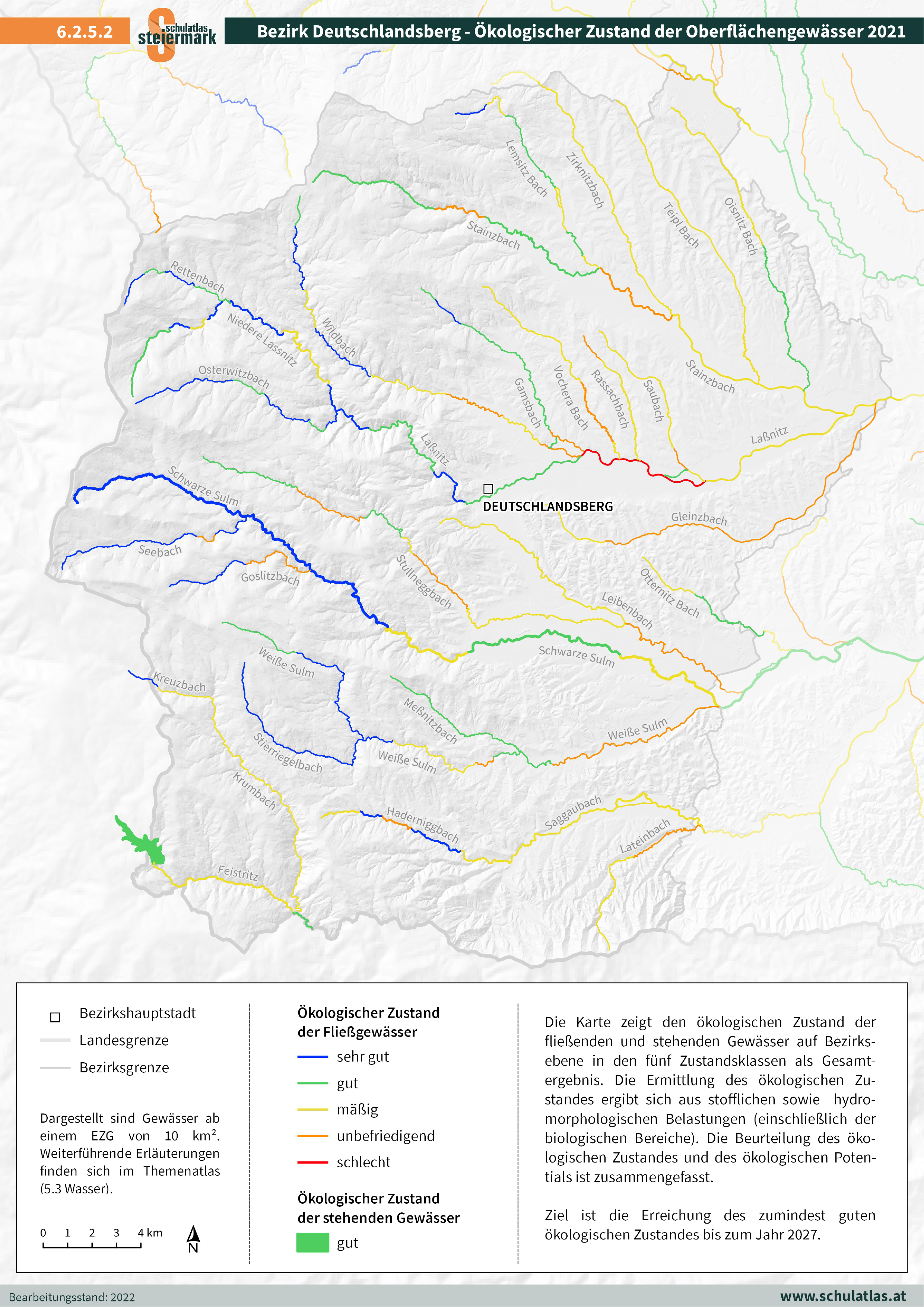 6.2.5.2 Deutschlandsberg - Ökologischer Zustand der Oberflächengewässer