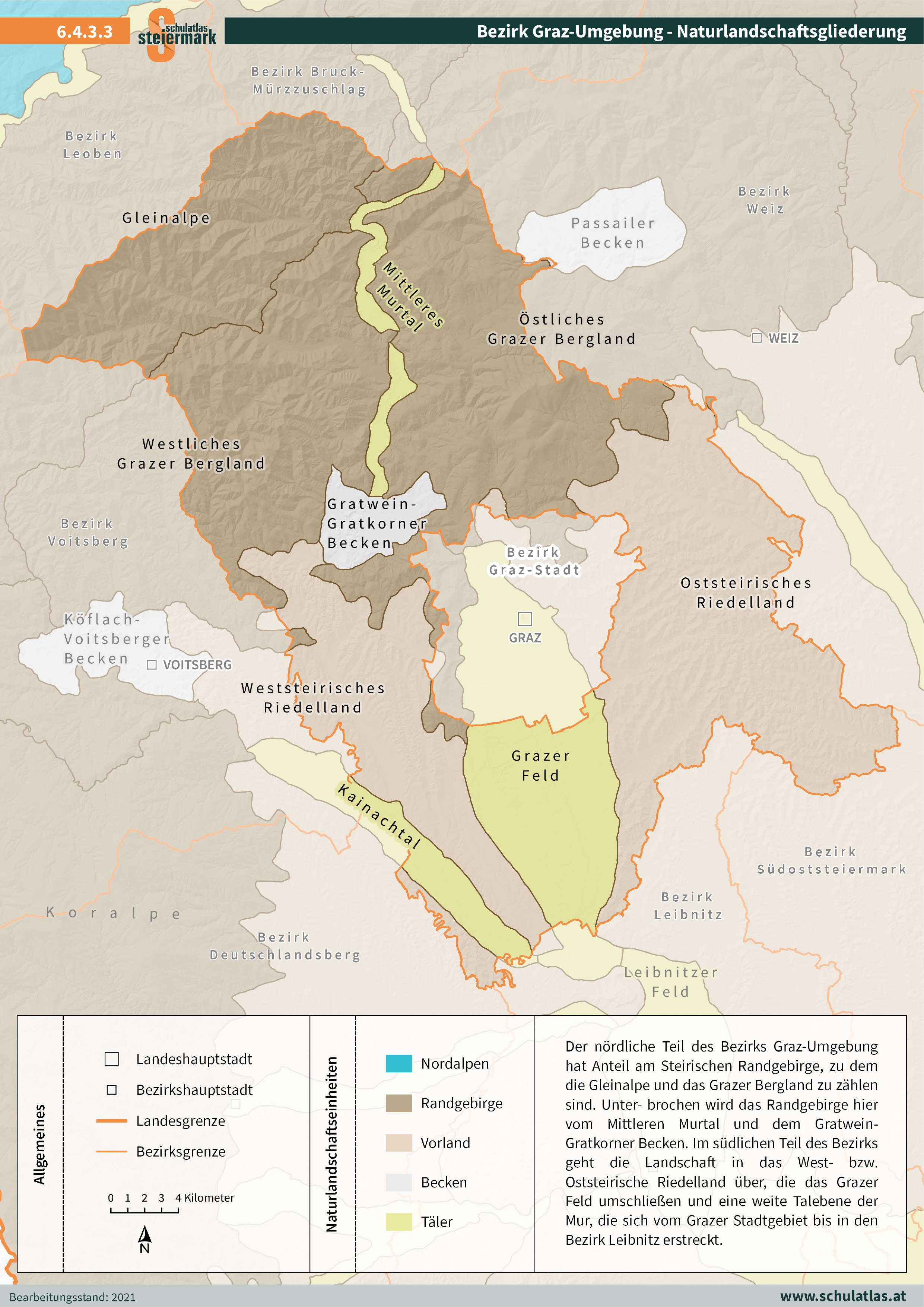 6.4.3.3 Graz Umgebung - Naturlandschaftsgliederung