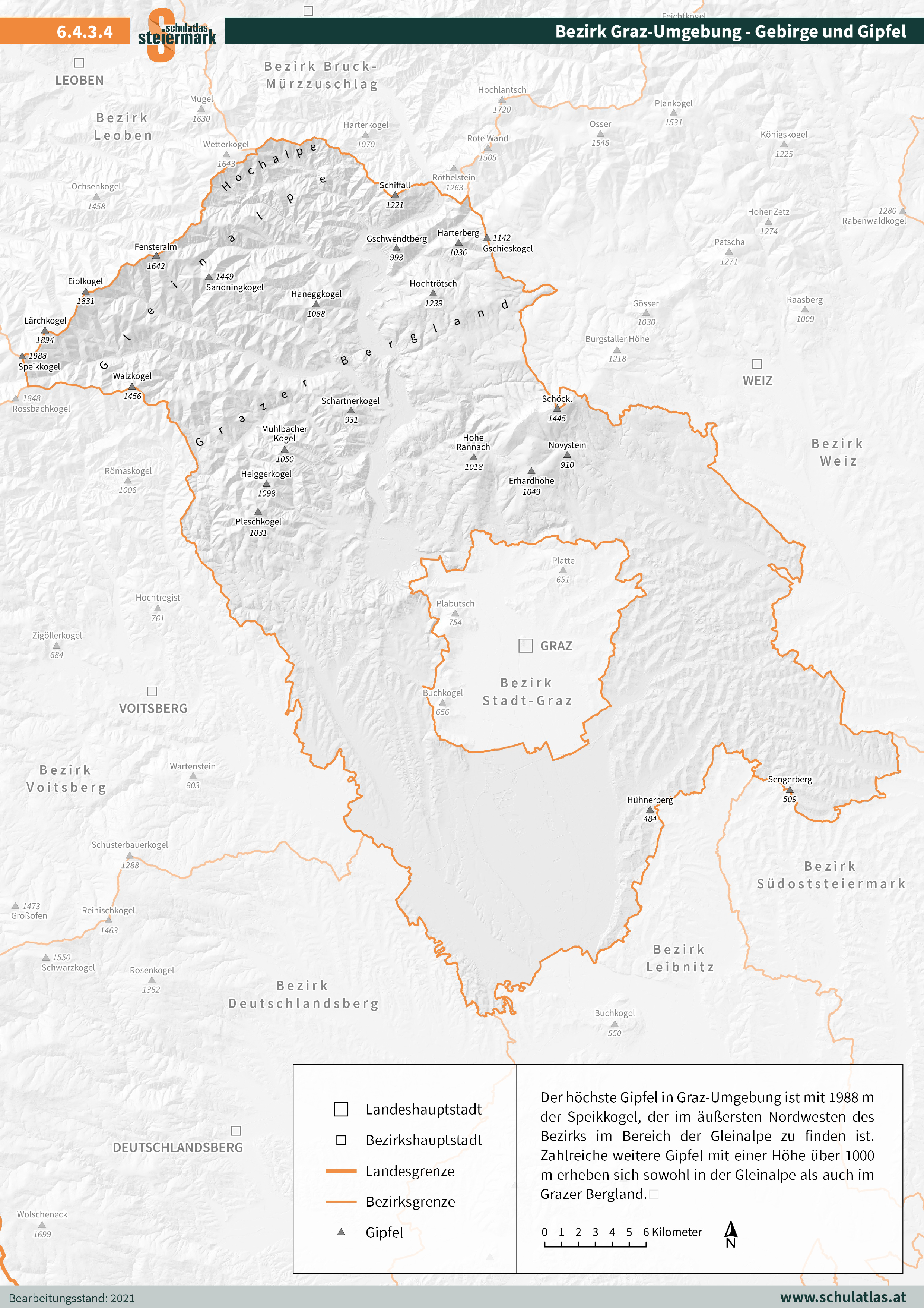 6.4.3.4 Graz Umgebung - Gebirge und Gipfel