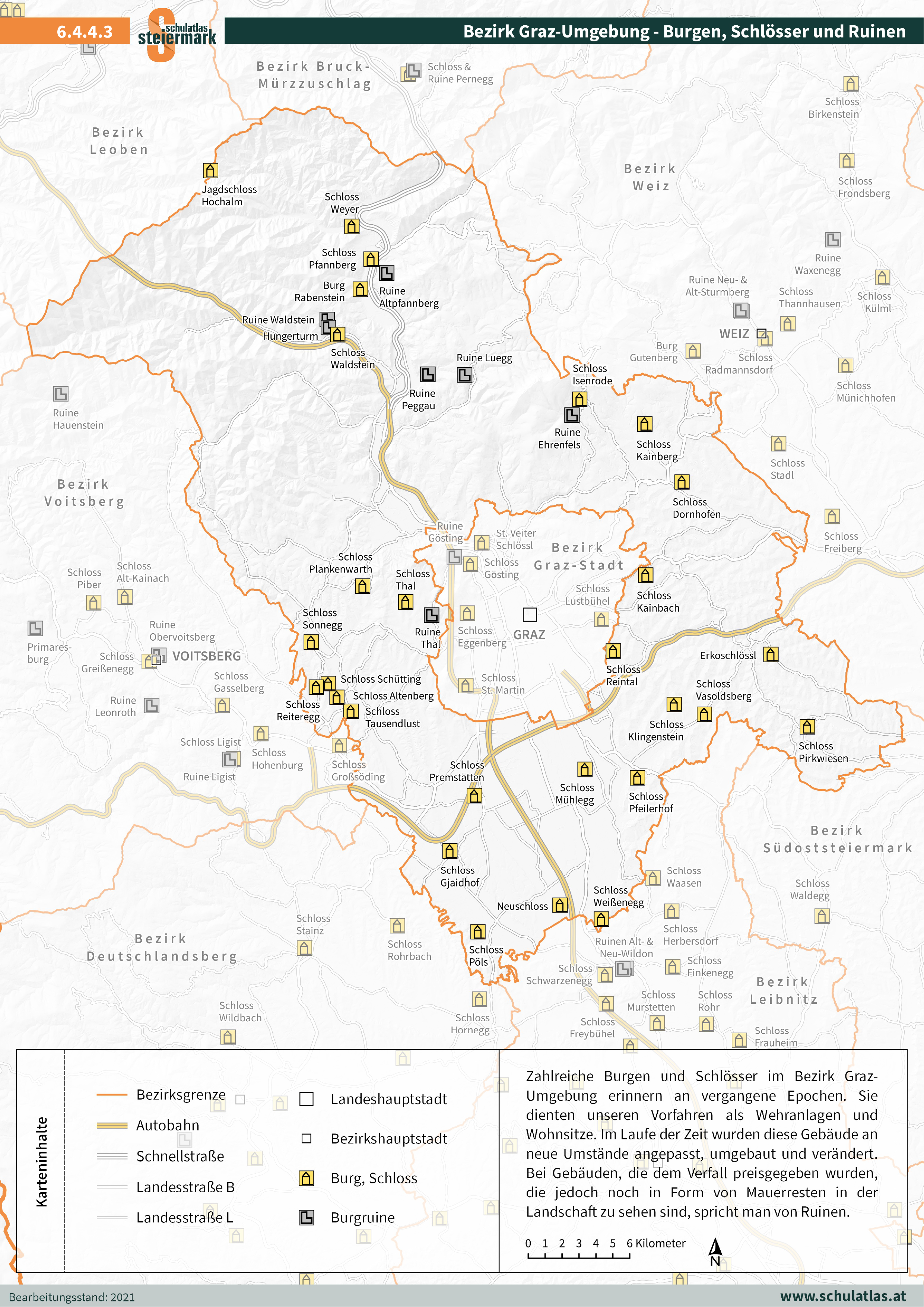 6.4.4.3 Graz Umgebung - Burgen, Schlösser und Ruinen