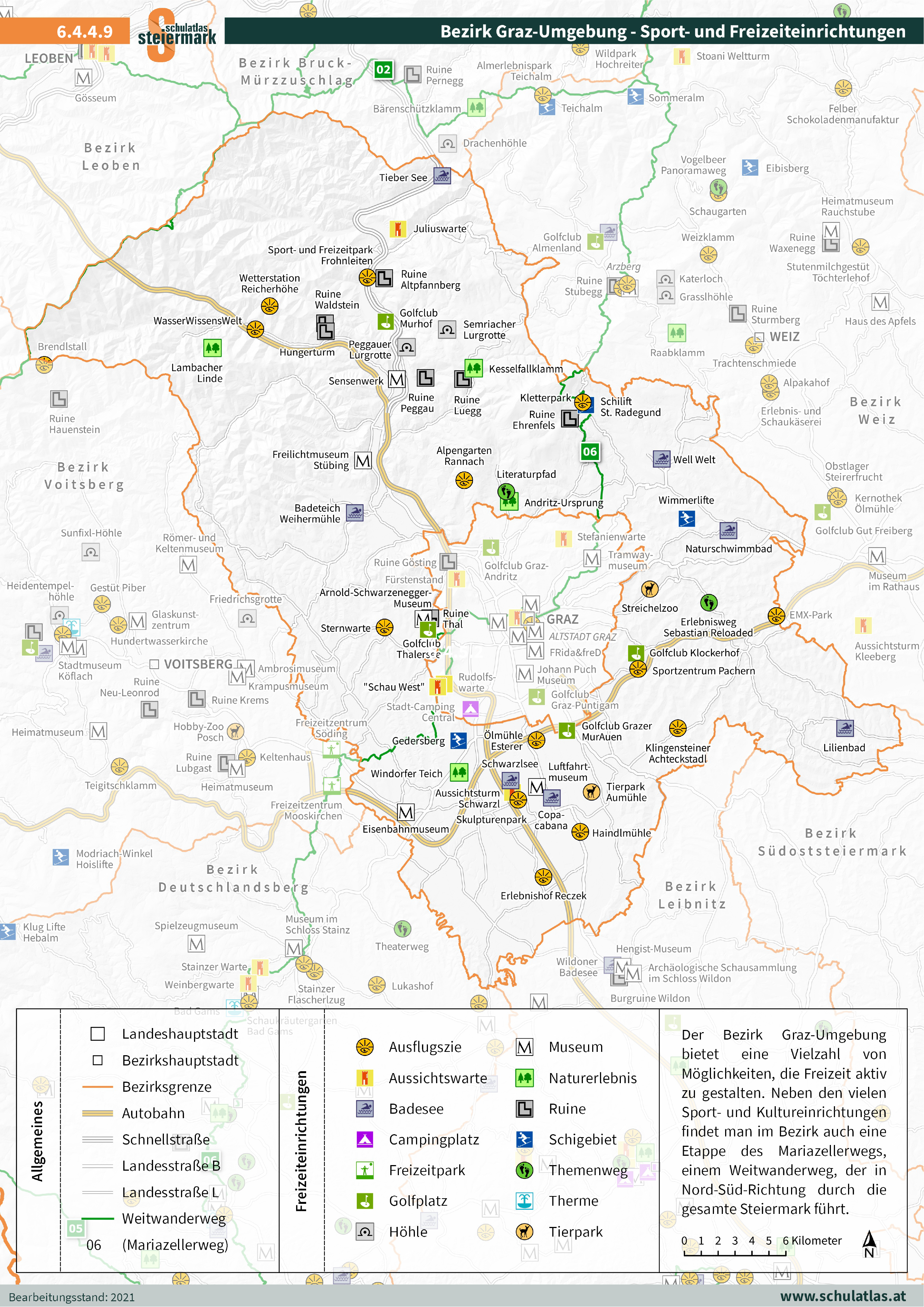 6.4.4.9 Graz Umgebung - Sport- und Freizeiteinrichtungen