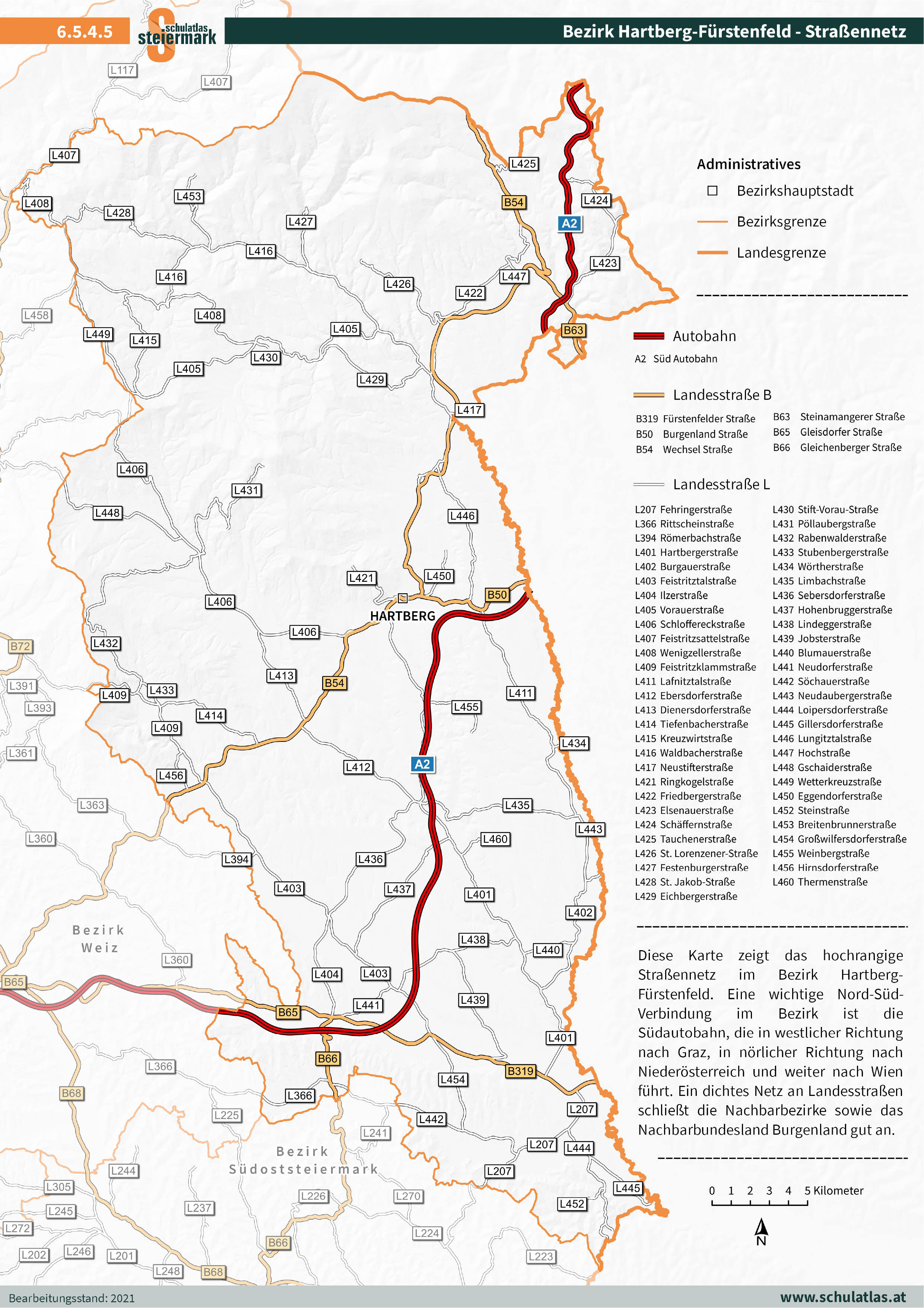 6.5.4.5 Hartberg-Fürstenfeld - Straßennetz