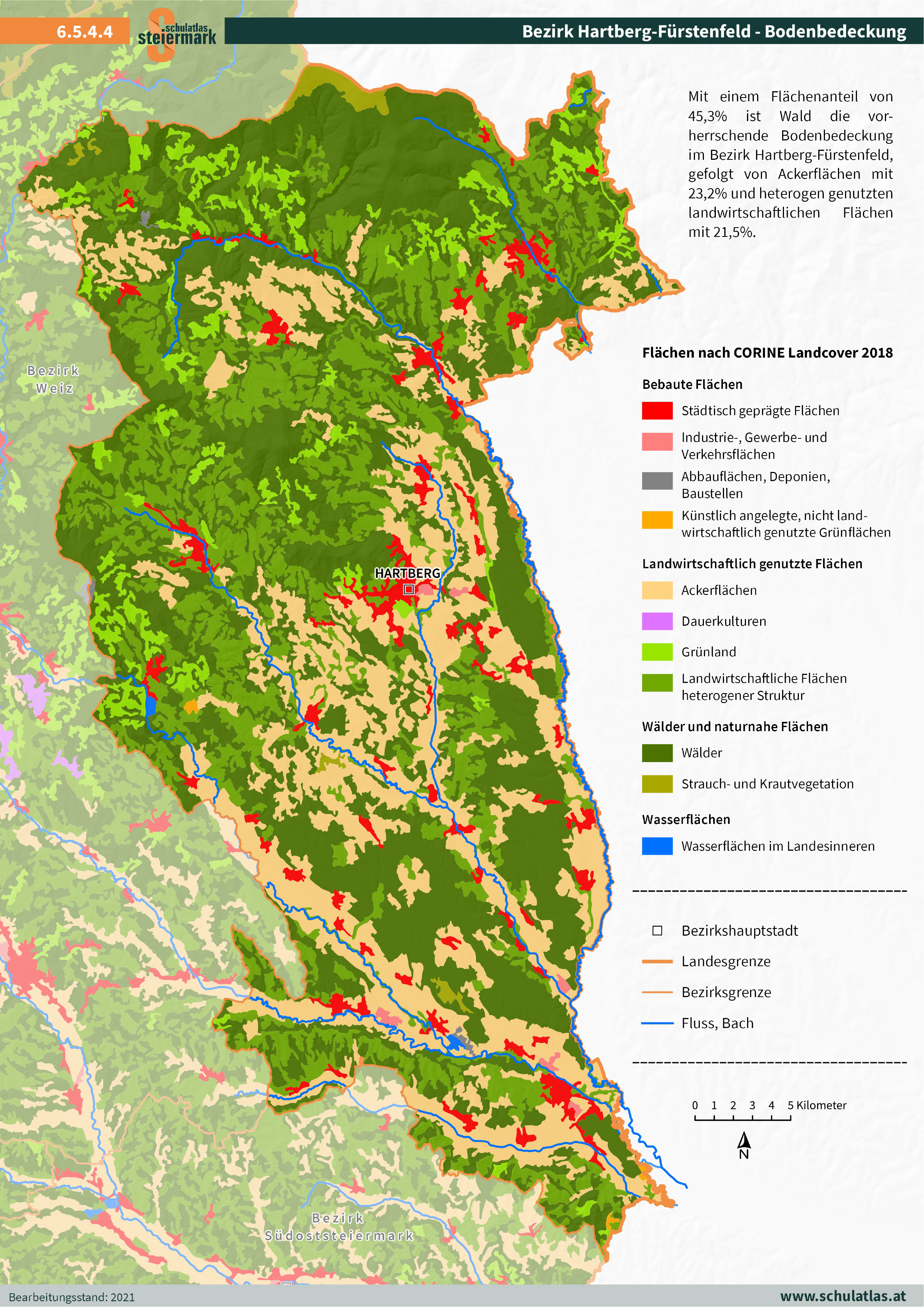 6.5.4.4 Hartberg-Fürstenfeld - Bodenbedeckung