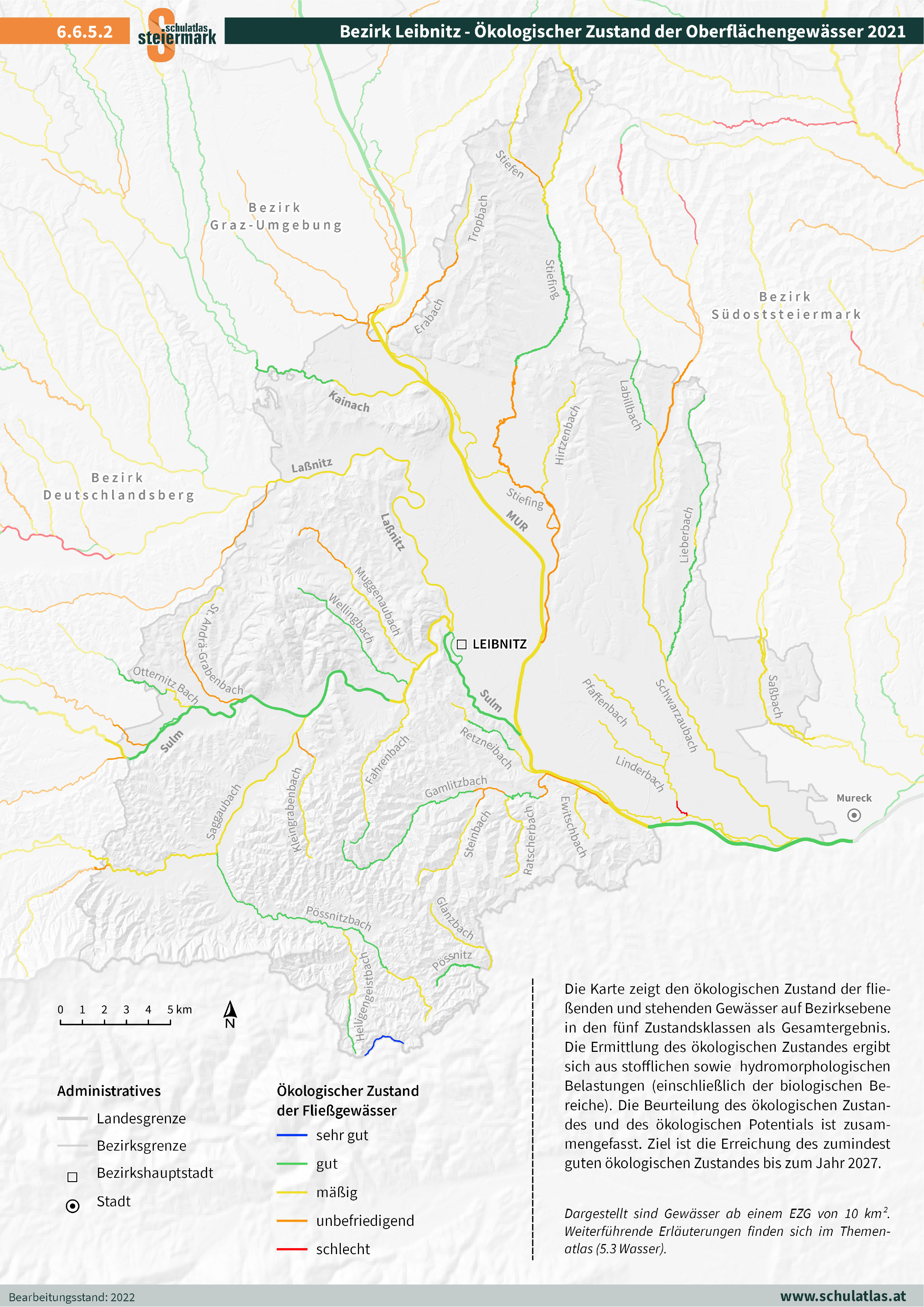 6.6.5.2 Leibnitz - Ökologischer Zustand der Oberflächengewässer