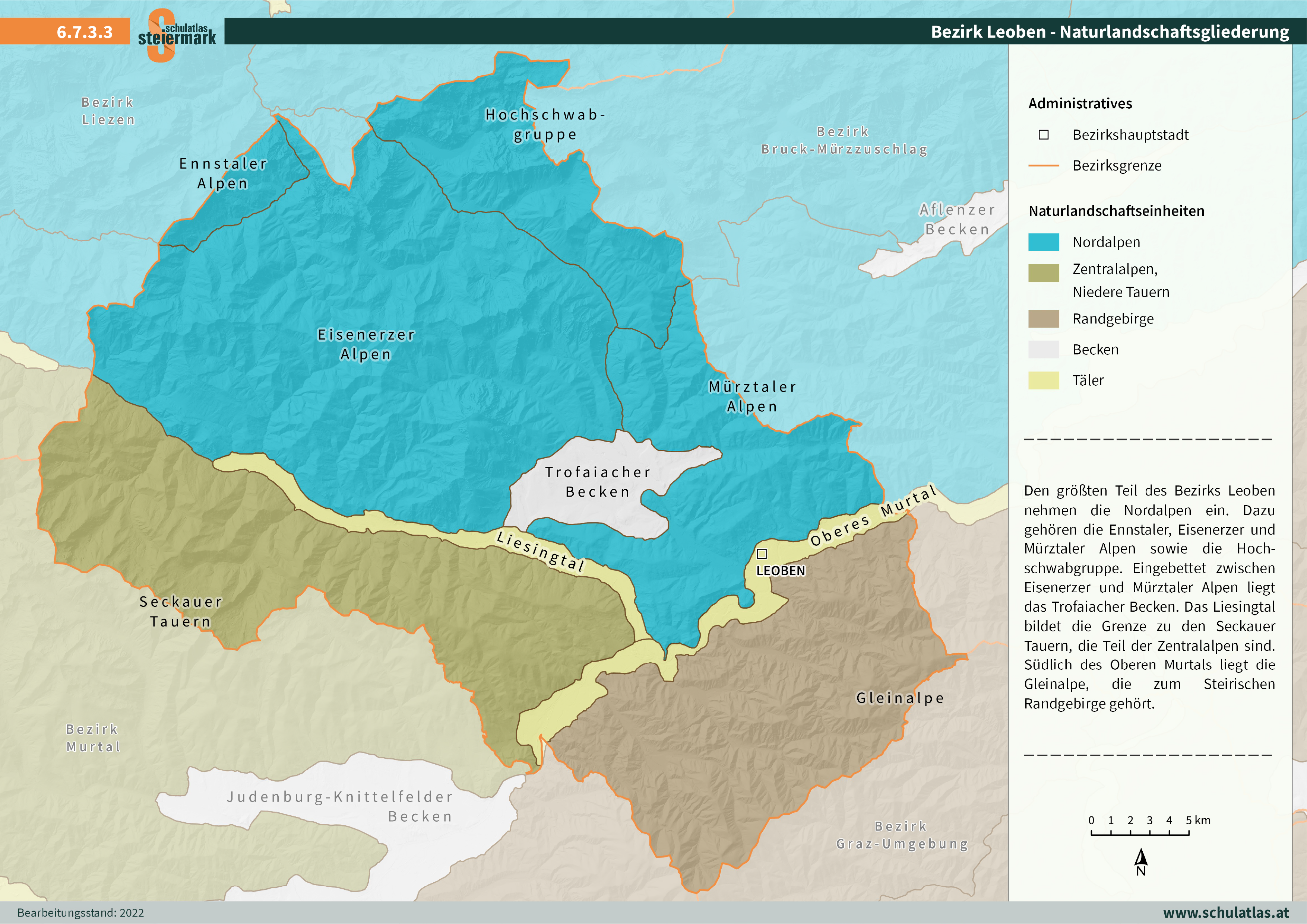 6.7.3.3 Leoben - Naturlandschaftsgliederung