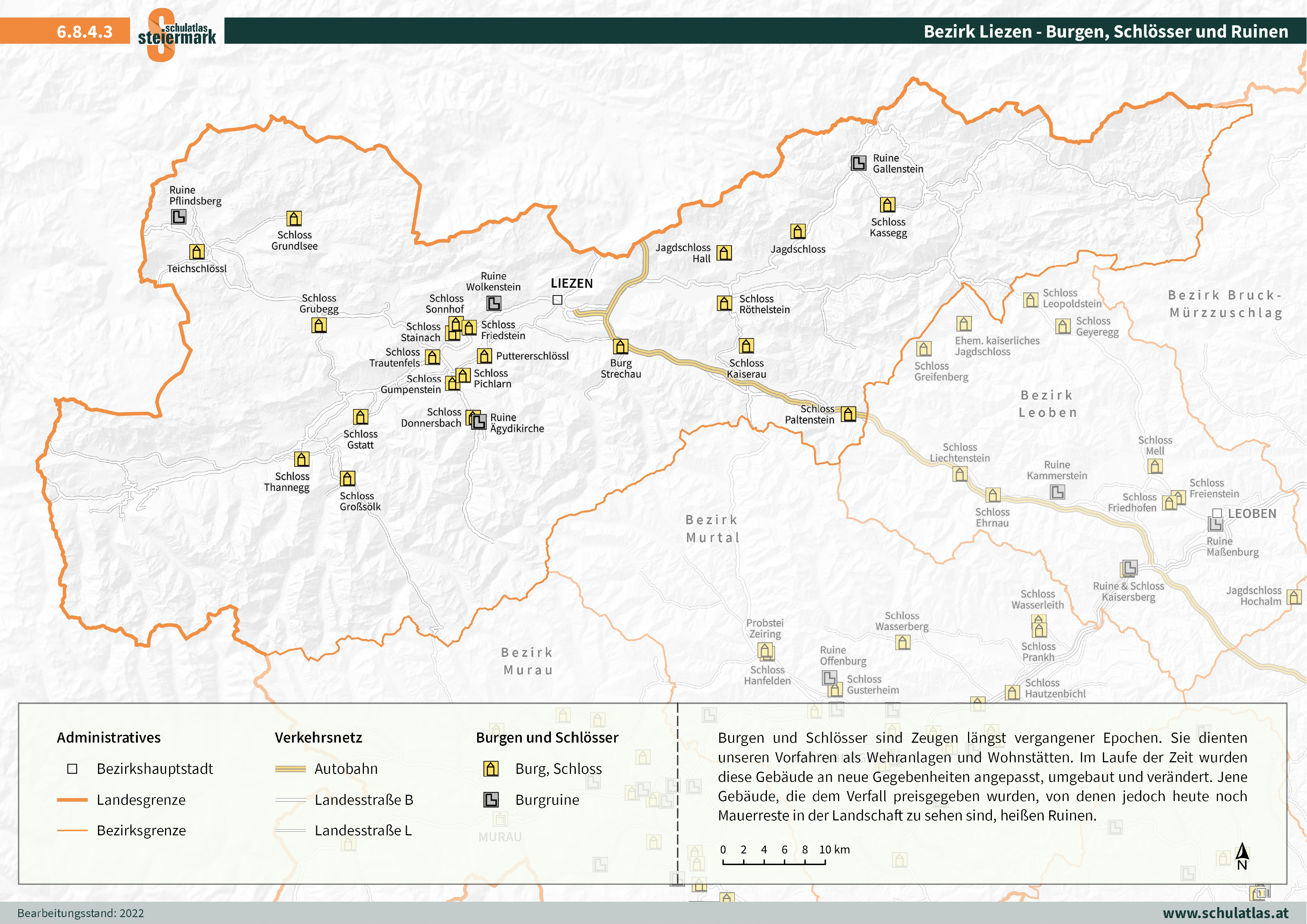 6.8.4.3 Liezen - Burgen, Schlösser und Ruinen