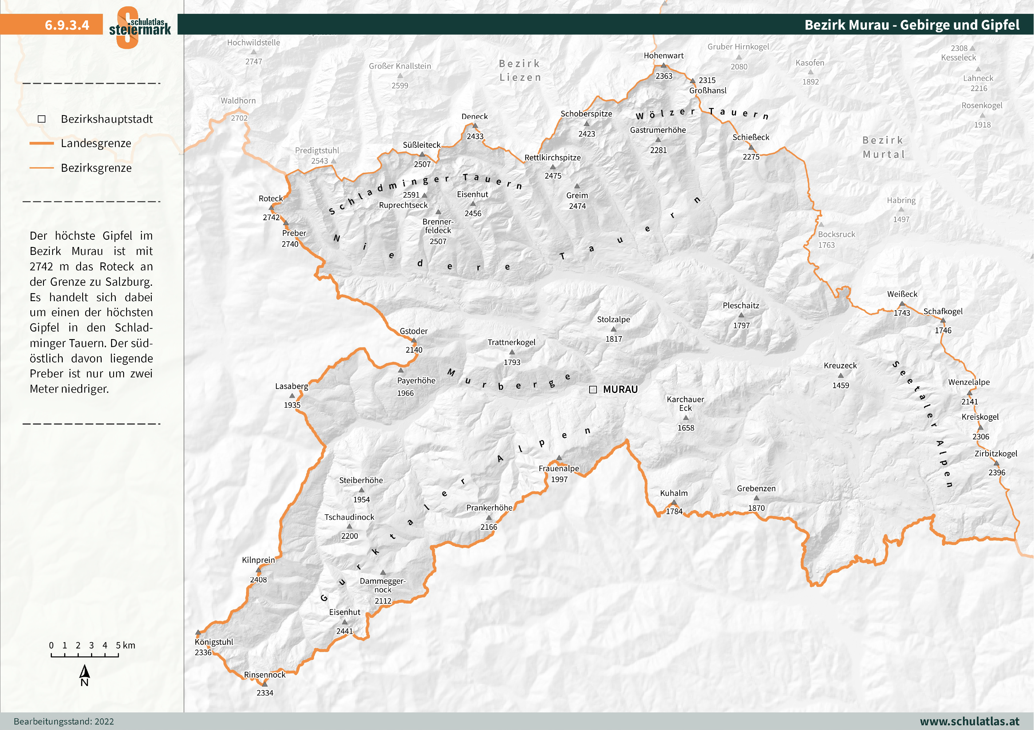 6.9.3.4 Murau - Gebirge und Gipfel