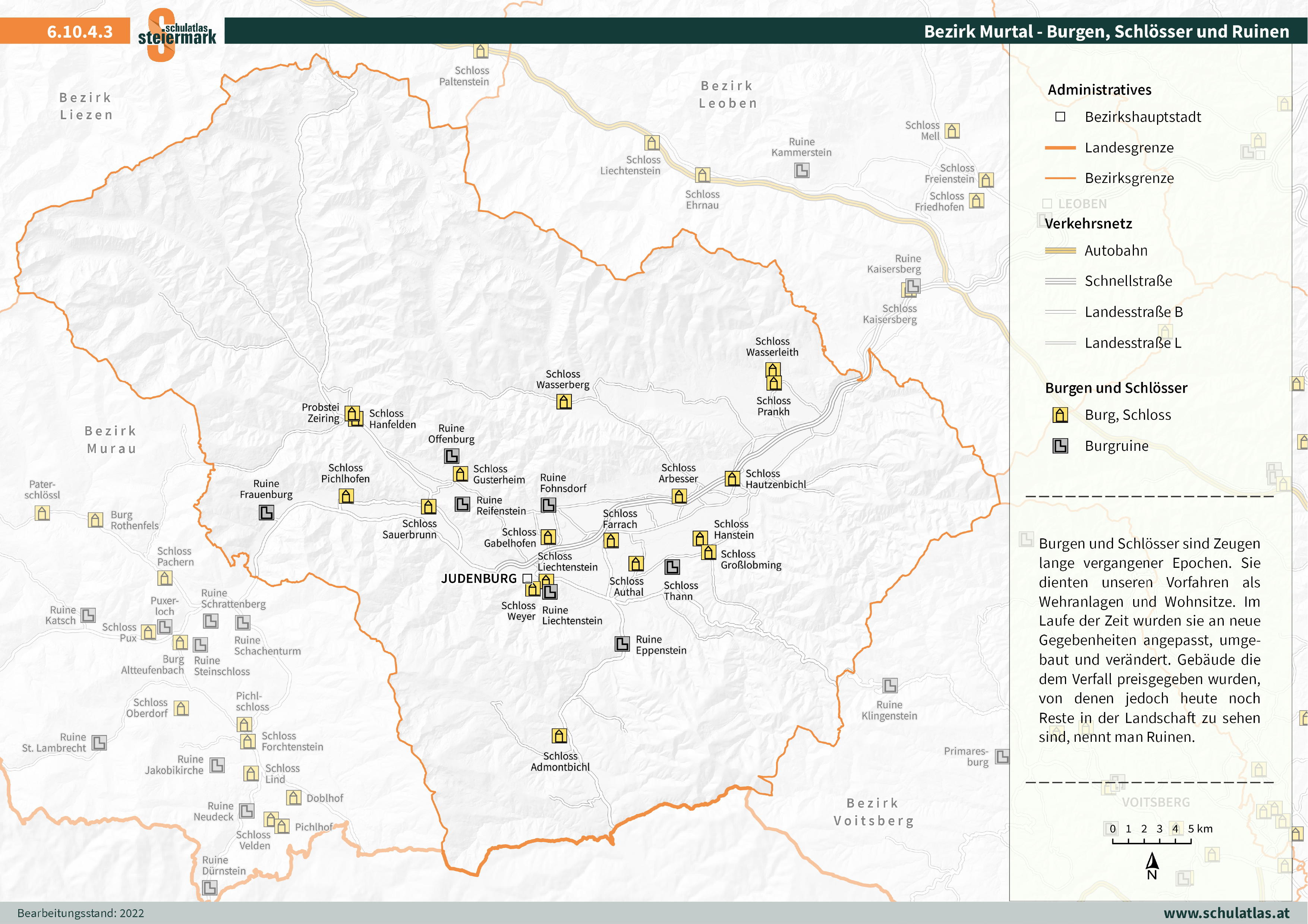 6.10.4.3 Murtal - Burgen, Schlösser und Ruinen