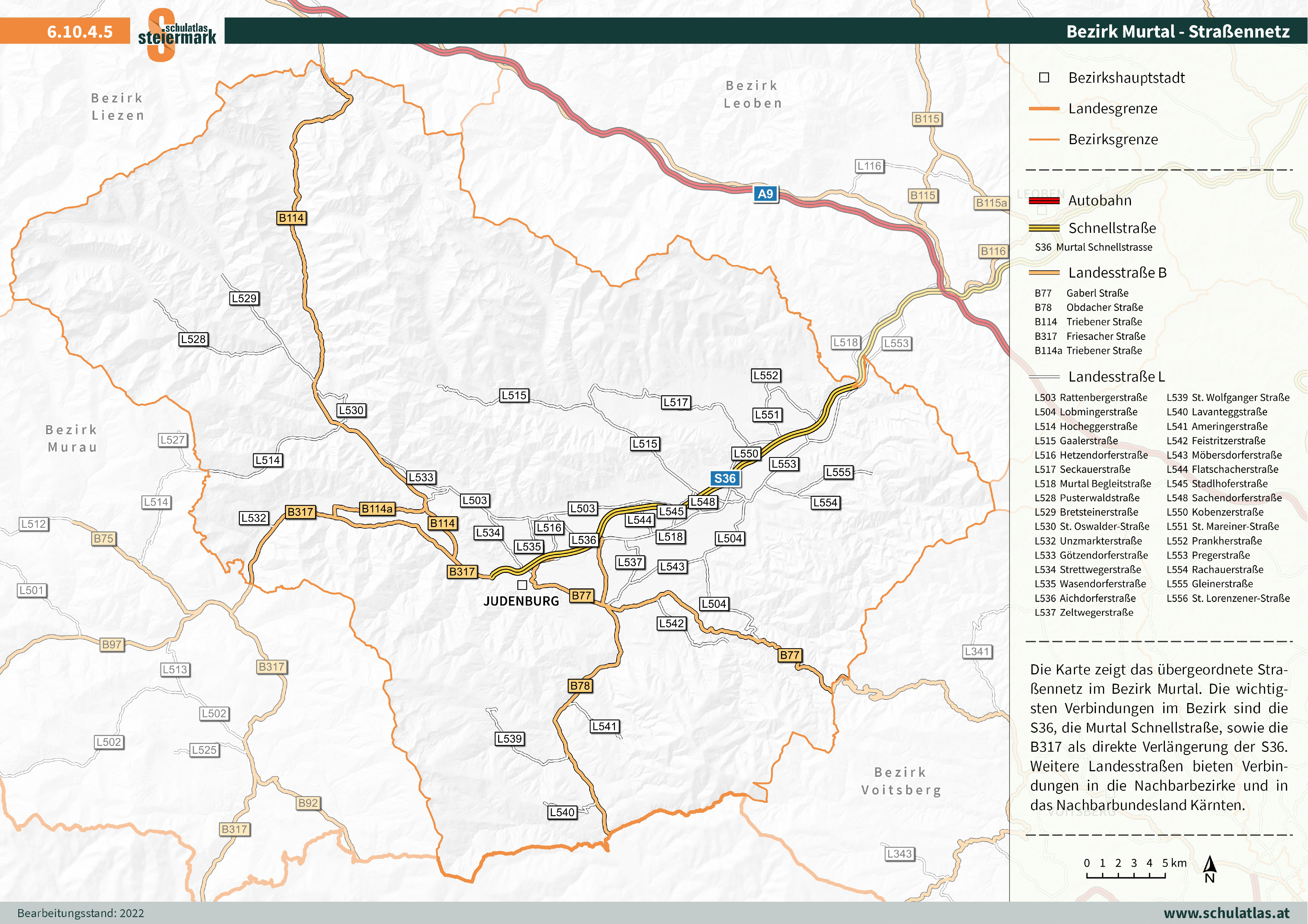 6.10.4.5 Murtal - Straßennetz