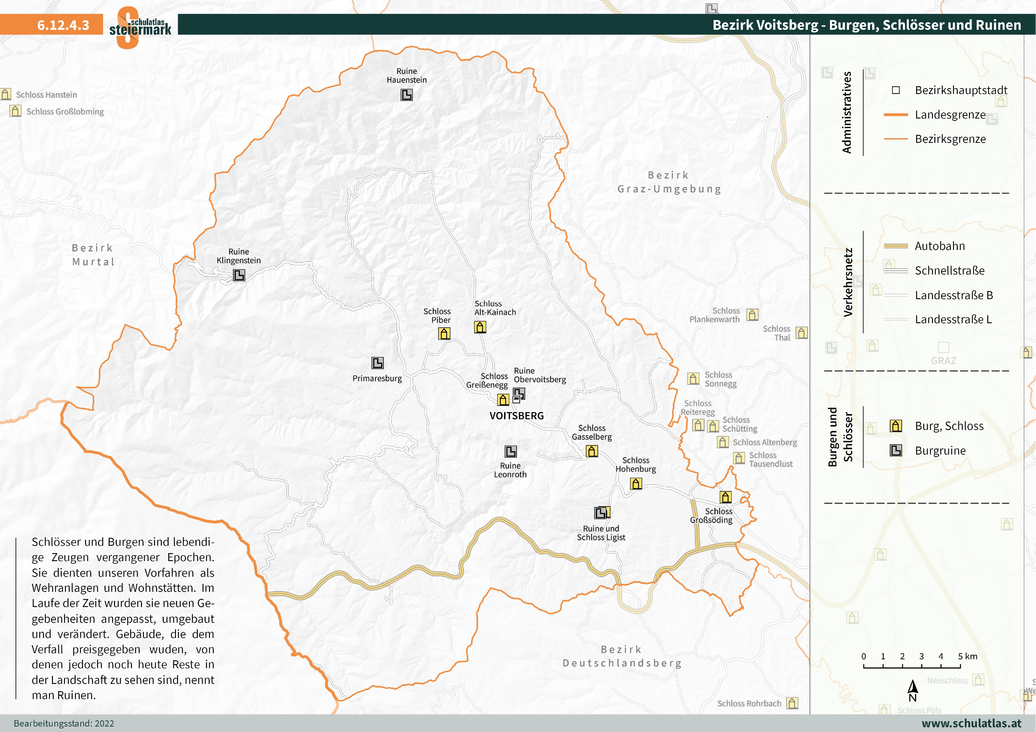 6.12.4.3 Voitsberg - Burgen, Schlösser und Ruinen
